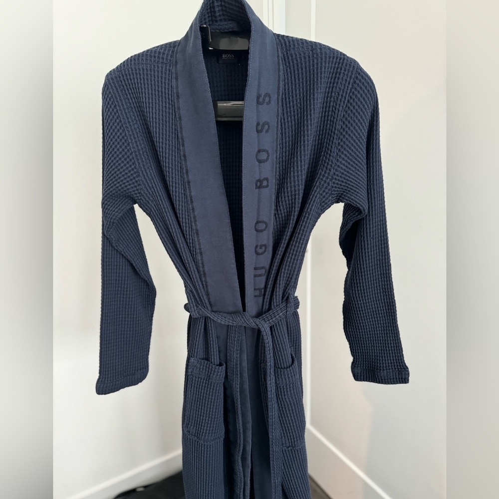Hugo Boss Navy Blue Men’s Robe